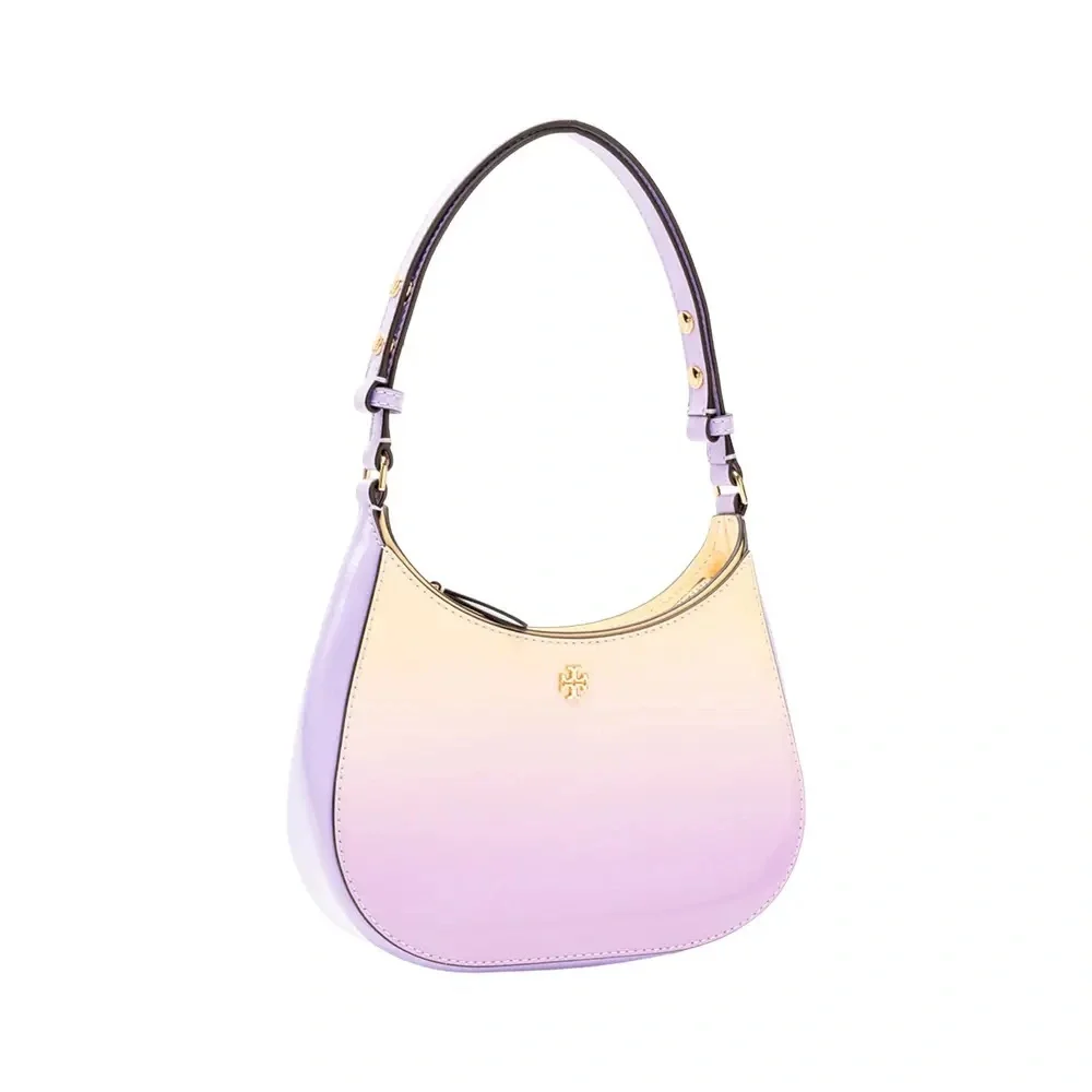 TORY BURCH Emerson Dip Dye Shoulder Bag in Sweet Corn / Lavender